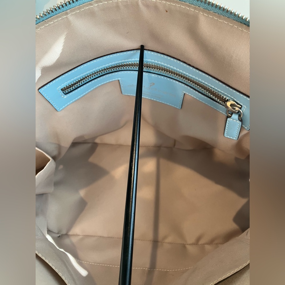 Alberta di Canio leather bag light blue - Picture 13 of 15
